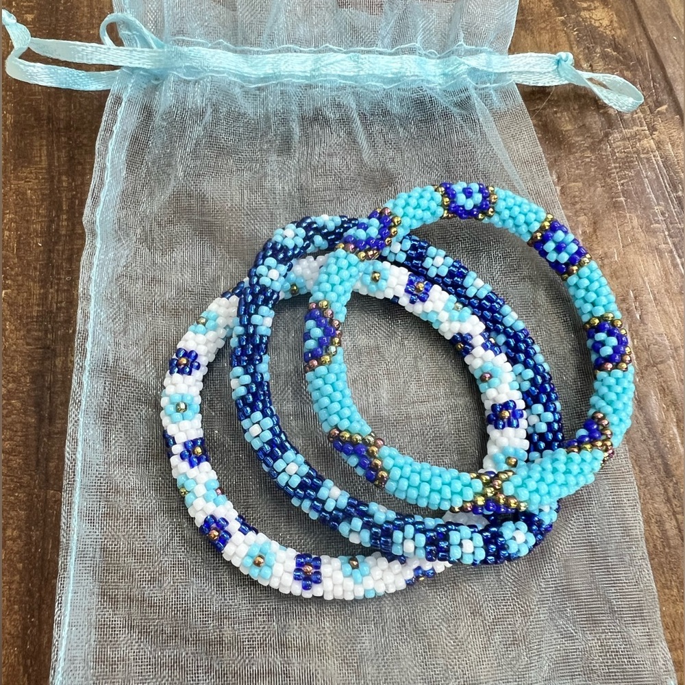3 Beaded bracelets